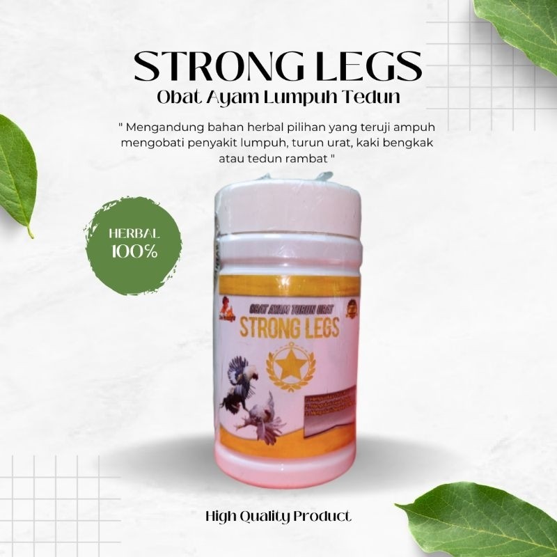 Vitamin Ayam Laga Mujarab Obat Lumpuh STRONG LEGS Ampuh Obati Kaki Bengkak Tedun Rambat dan Turun Ur