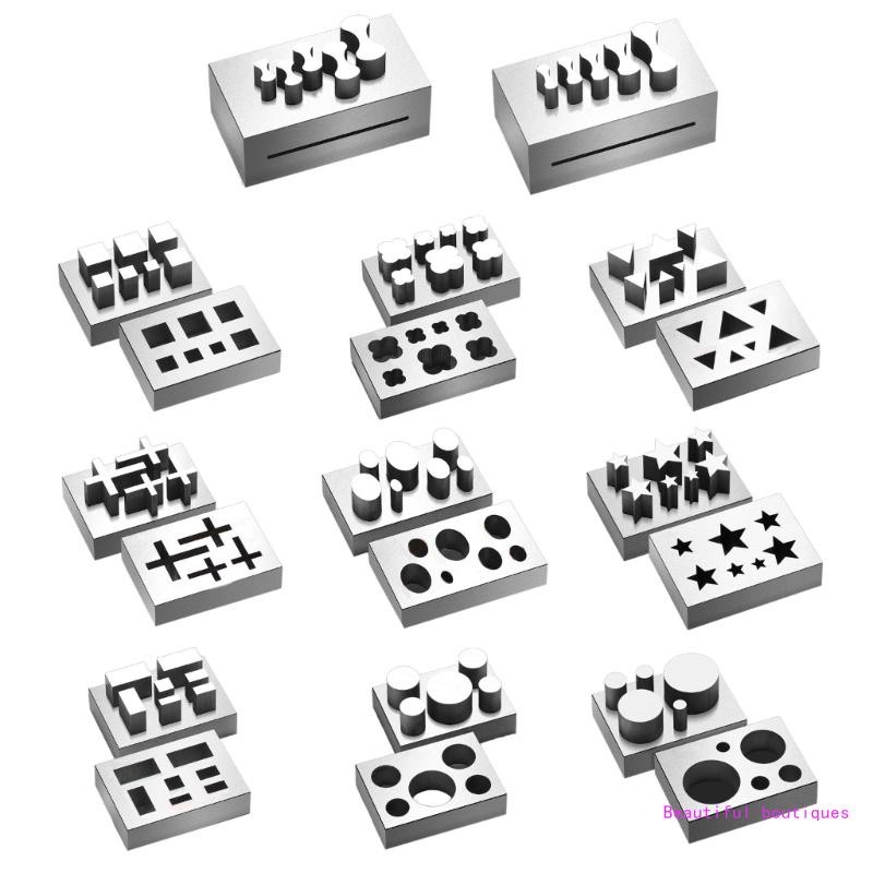 

Jewelry Clasp Press Tool Set Necklace Punching Molds Bracelet Making Molds DropShip