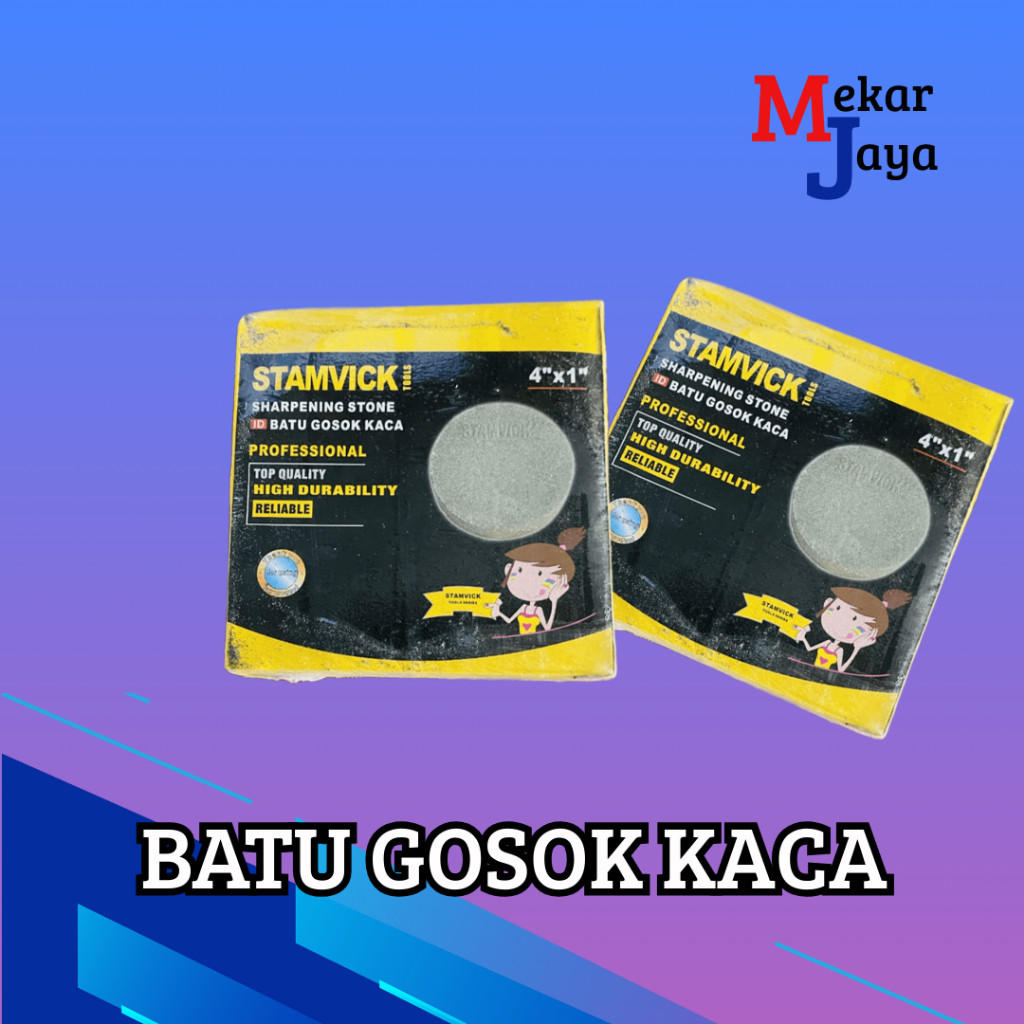 STAMVICK BATU GOSOK KACA/BATU ASAH KACA BULAT/ GRINDING WHELL