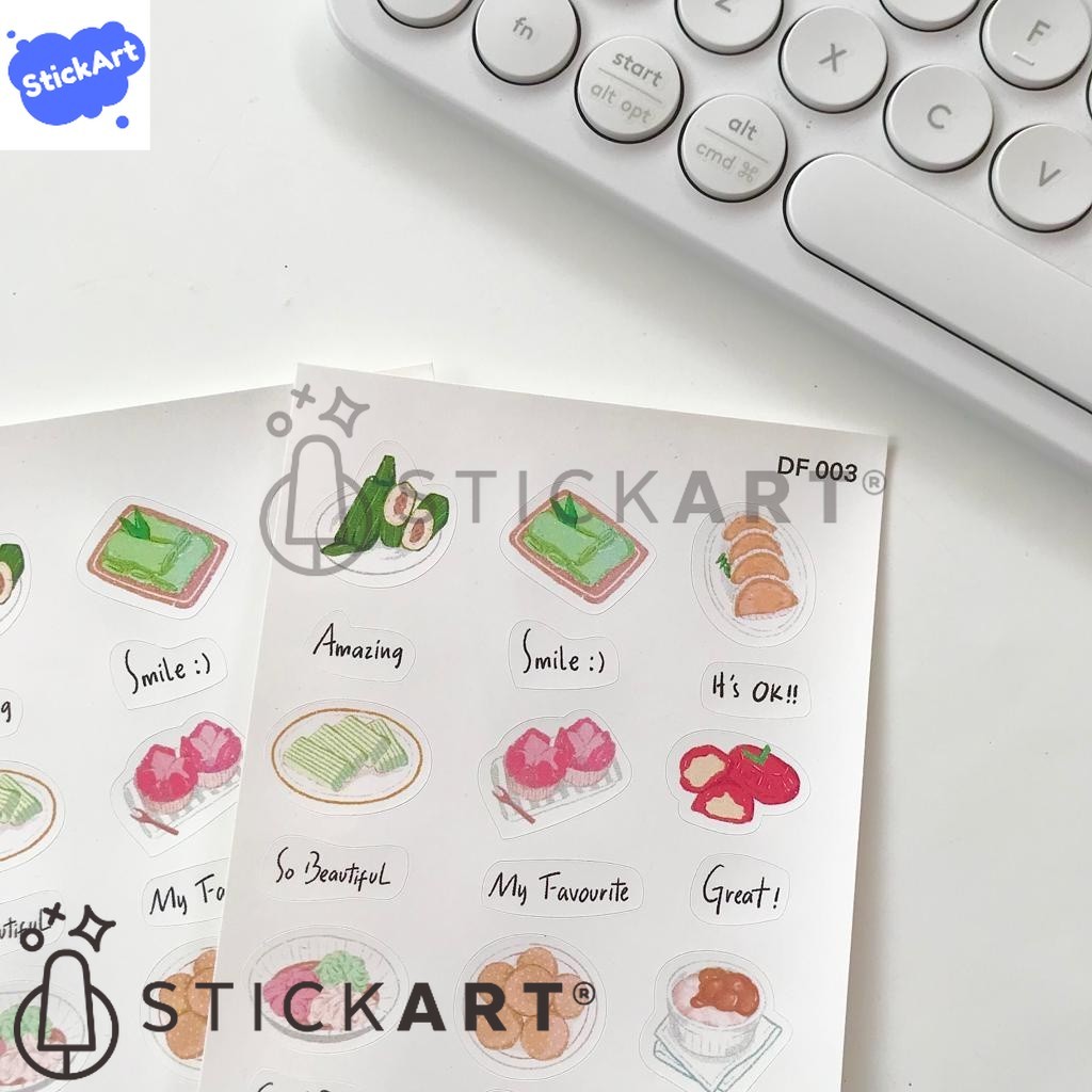 

[STICKART] Indonesian snack sticker/ stiker jajan tradisional DF003 BAHAN DAN KWALITAS PREMIUM