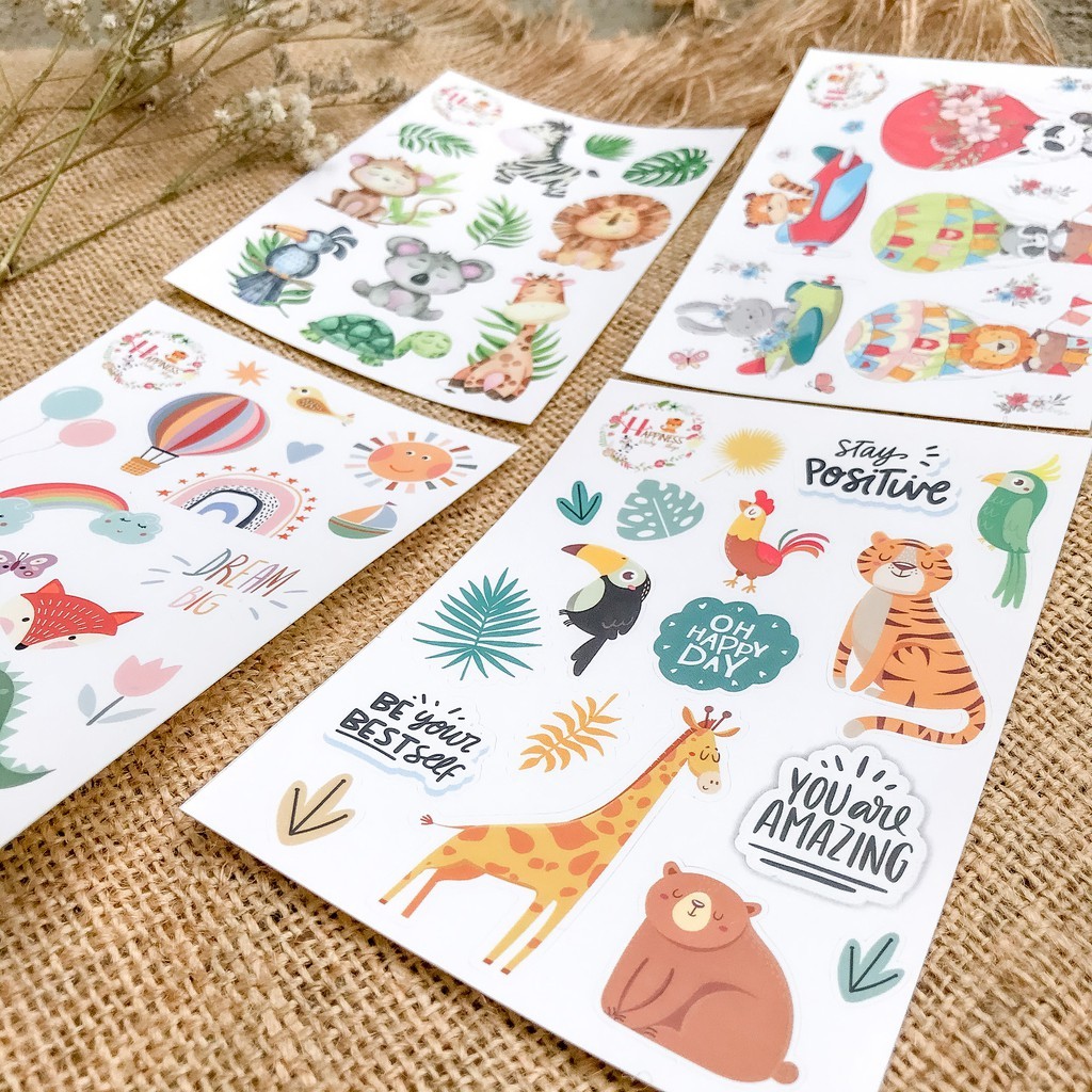 

Sticker Set / Stiker Pack Journaling Scrapbook Diary / Stiker Anak Murah