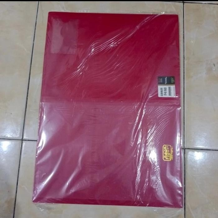 

ANDMA map clear holder folio isi 60 lembar murah - Merah