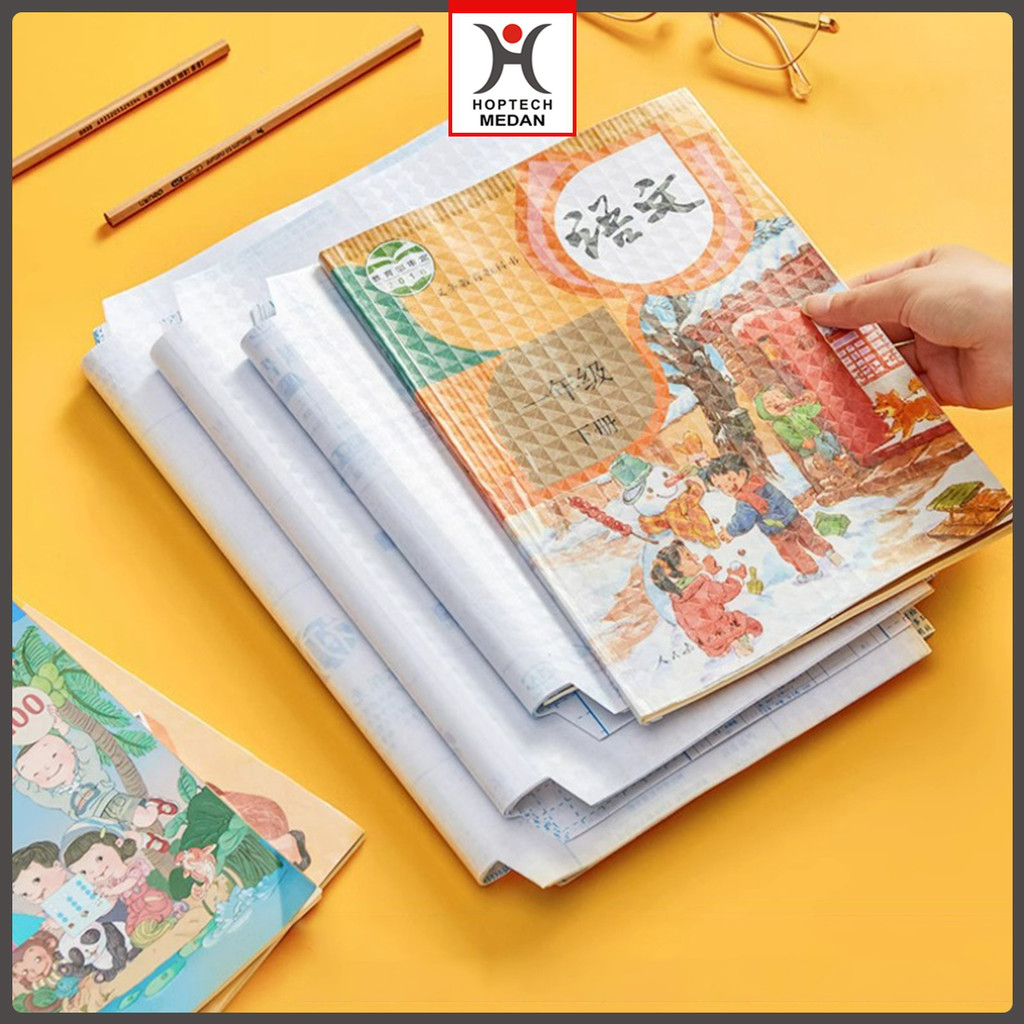 

Hoptech - Sampul Buku Plastik PVC Tahan Air Sampul Plastik Lks Film Pelindung Buku Tulis 10 Lembar