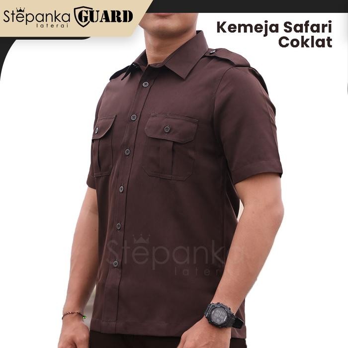 Seragam Safari PREMIUM / Kemeja Safari / Seragam Safari Hitam/ Seragam Safari Navy / Seragam Safari 