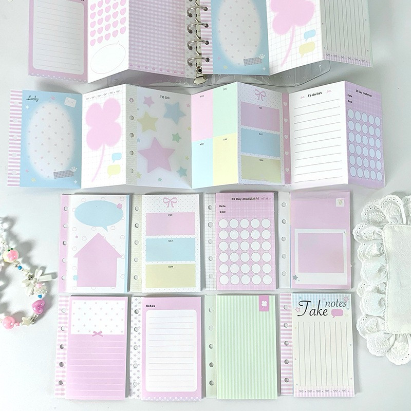 

[HARU] 3 Folded Series M5 Refill Binder Papers Kertas Ukuran Binder M5
