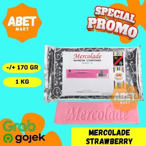 

Mercolade Premium Chocolate Compound Strawberry Repack 170gr 1Kg - Dark Coklat Cokelat Stroberi Pink Merah Muda Blok Kompon 170 1 Kg Gram Gr Pak Pcs Dus Roti Kue Adonan