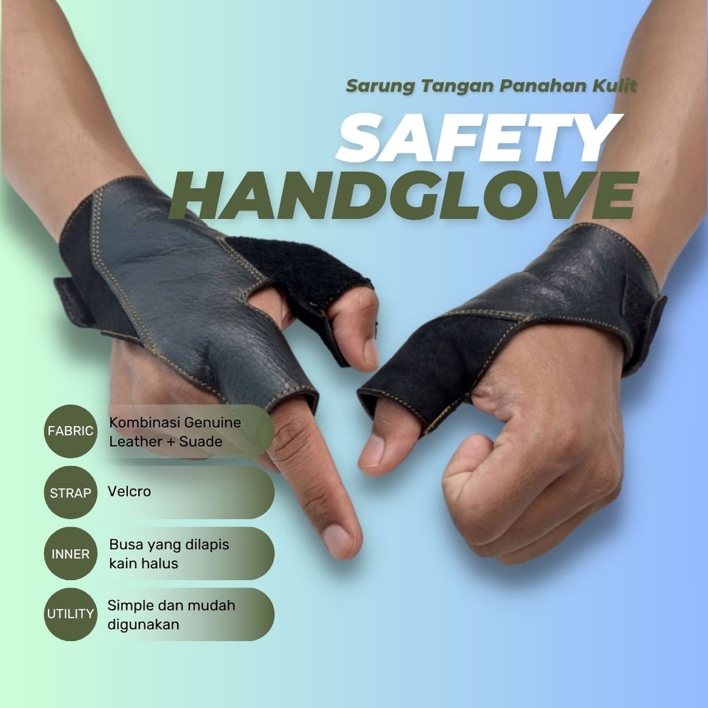 sarung tangan panahan dewasa habib qori kulit asli thumb draw archery nyaman aman