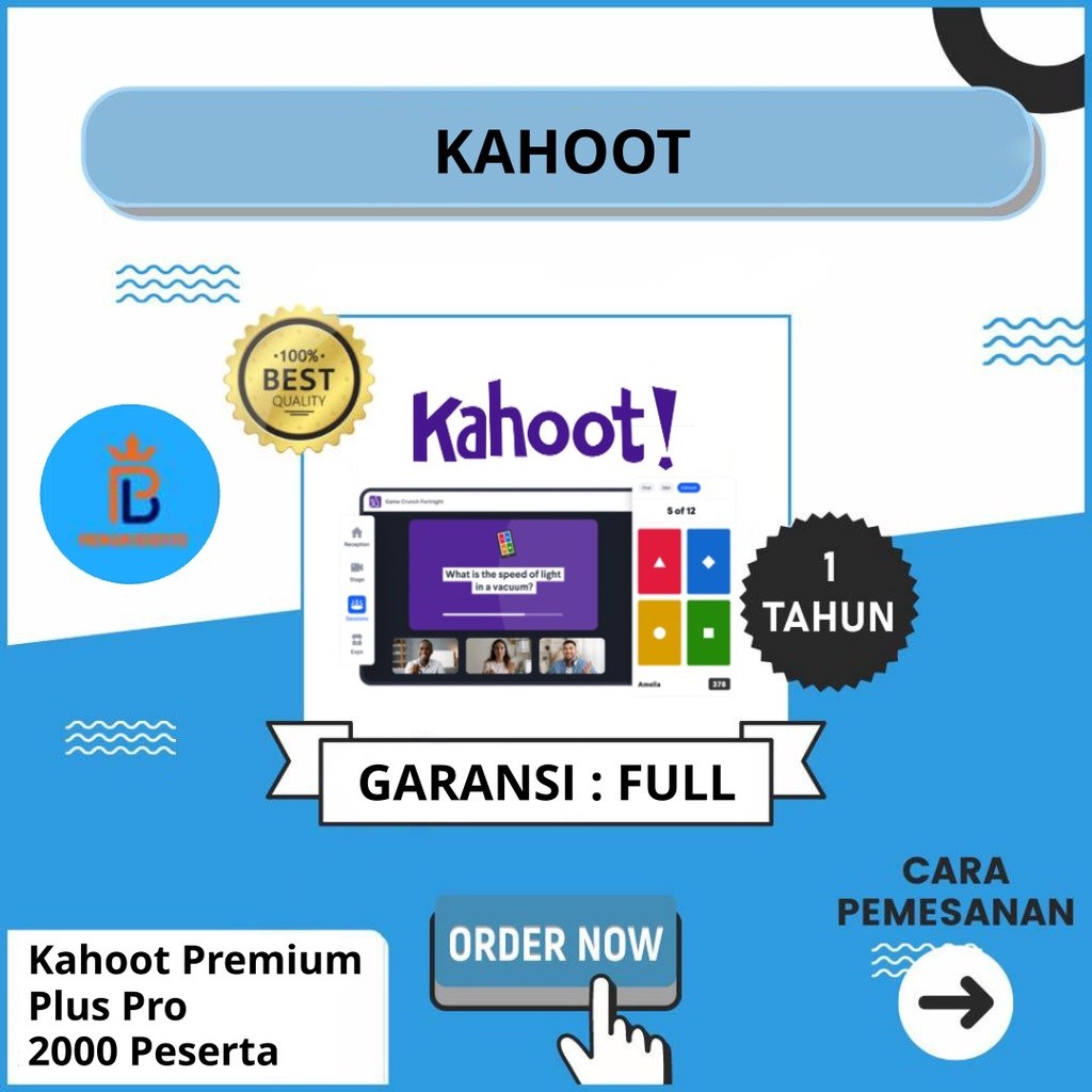 Kahoot Premium Plus Pro 1 Tahun Murah Bergaransi 2000 Peserta- Quiz Game Edukasi Anak