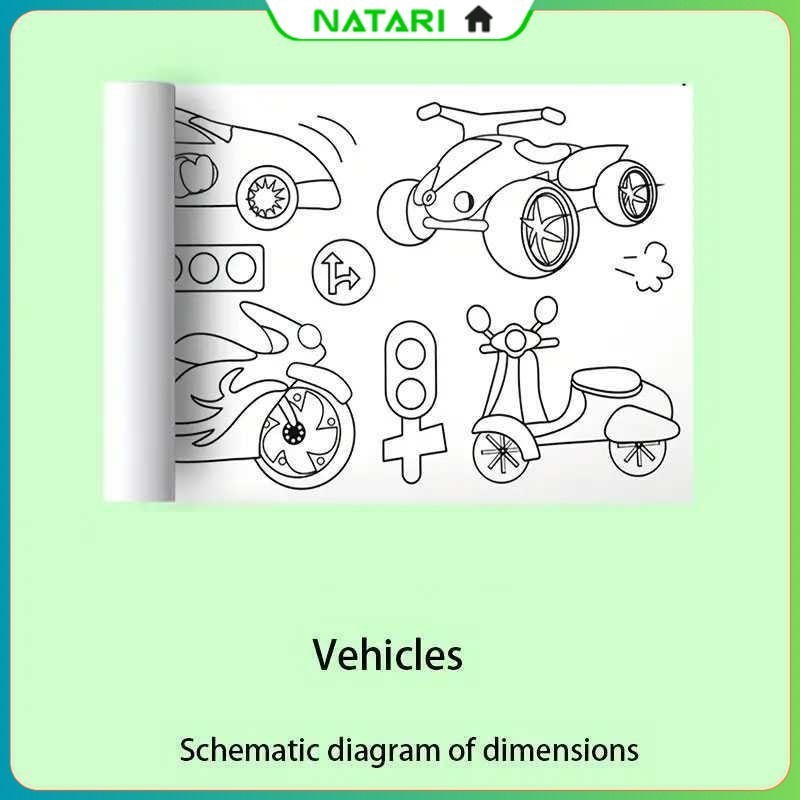 

Kertas Mewarnai Tempel Dinding Drawing Paper Roll 3M - HB30