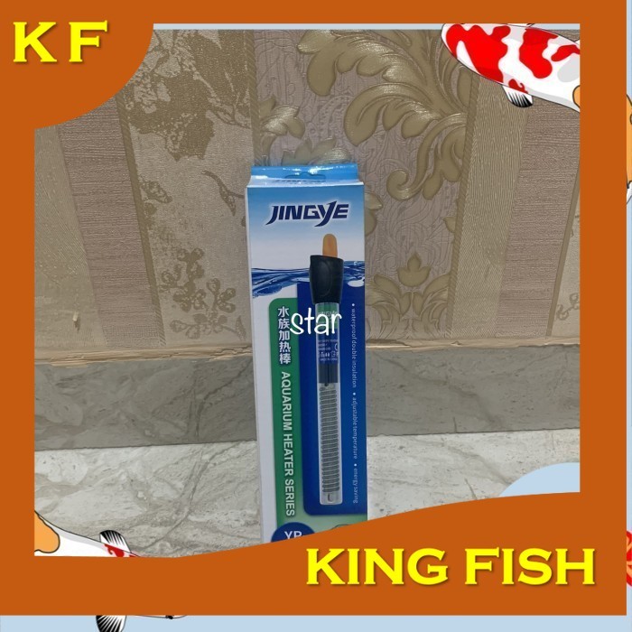 pemanas air aquarium HEATER JINGYE 25 WATT glass kaca