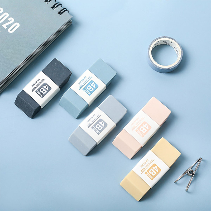 

5pcs 4B Pencils Eraser Student Office S ool Stationery Writing Art Drawing Rubber Wrong Questions Correction Eraser