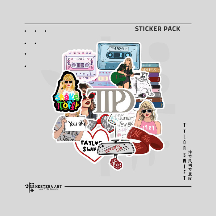 

Stiker Pack Tylor Swift Sticker Vinyl Doff Laminasi | Stiker TTID