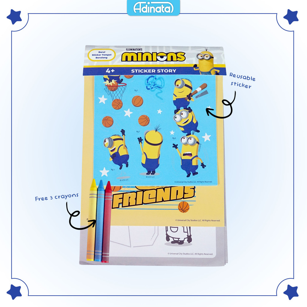 

Minion Sticker Story Book 2534-6704 - Adinata / Stiker