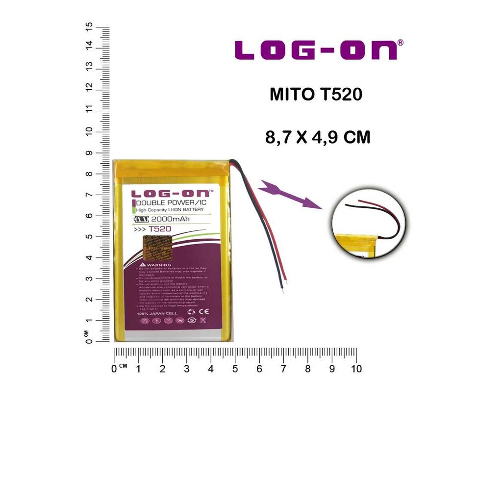 BATERAI LOGON MITO T520 / T1E