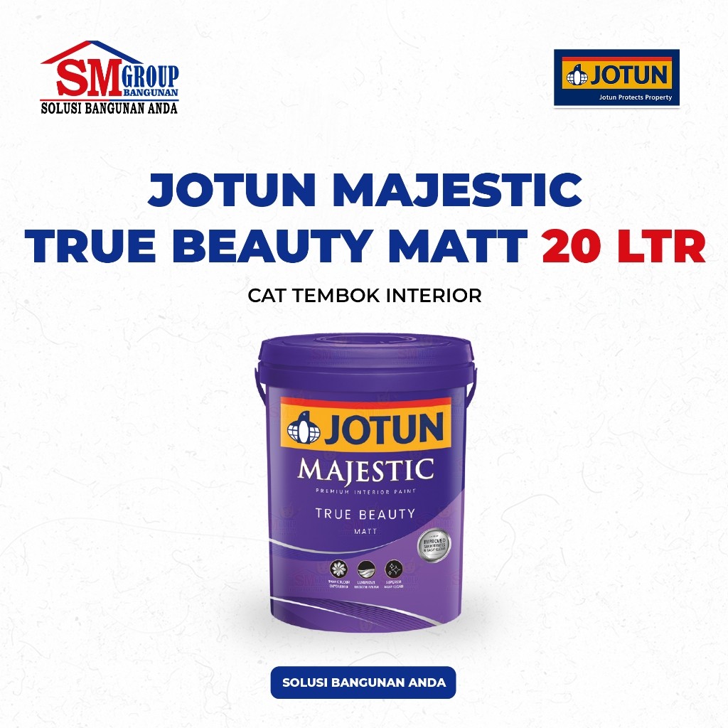 Cat Tembok JOTUN Majestic True Beauty Matt | Jotun MTB Matt 20 Ltr