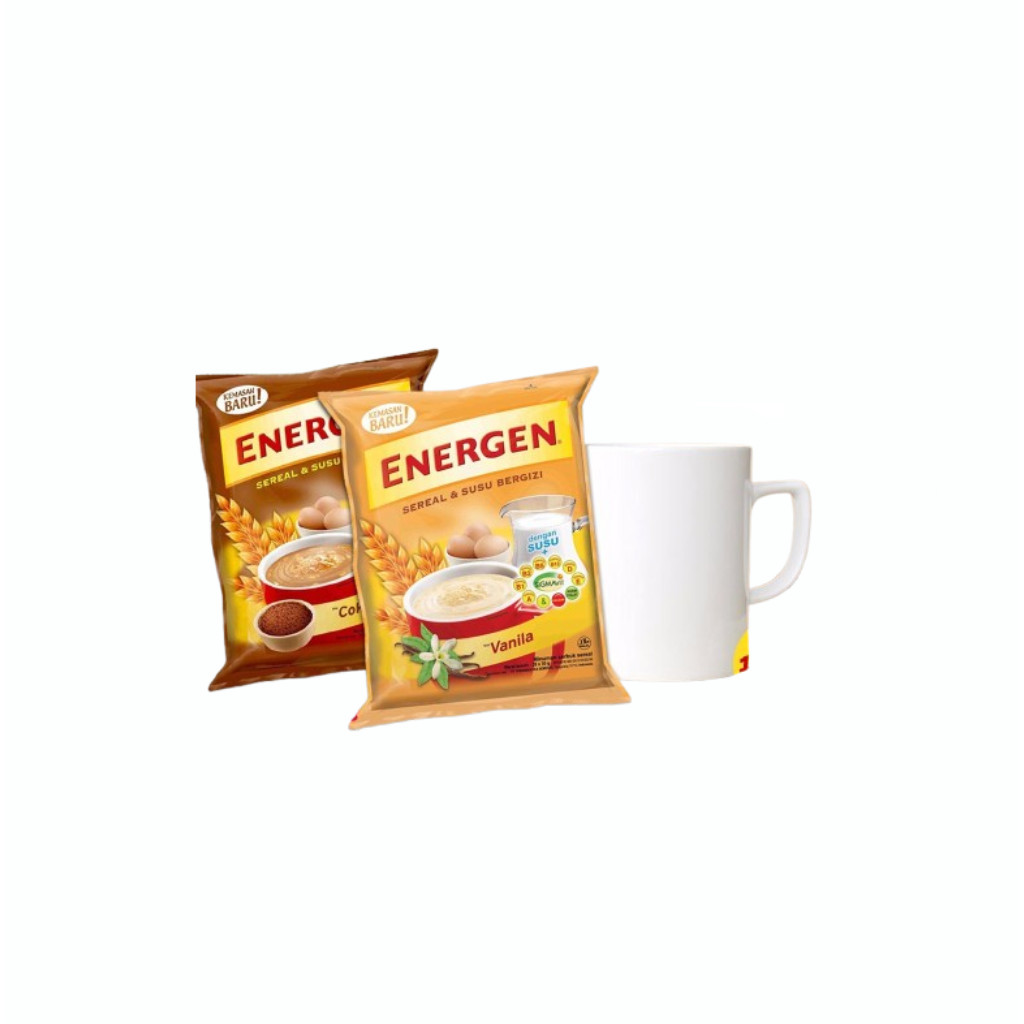 

Vanilla atau Cokelat! Energen Susu Bergizi 1 Renteng 10 pcs 35g