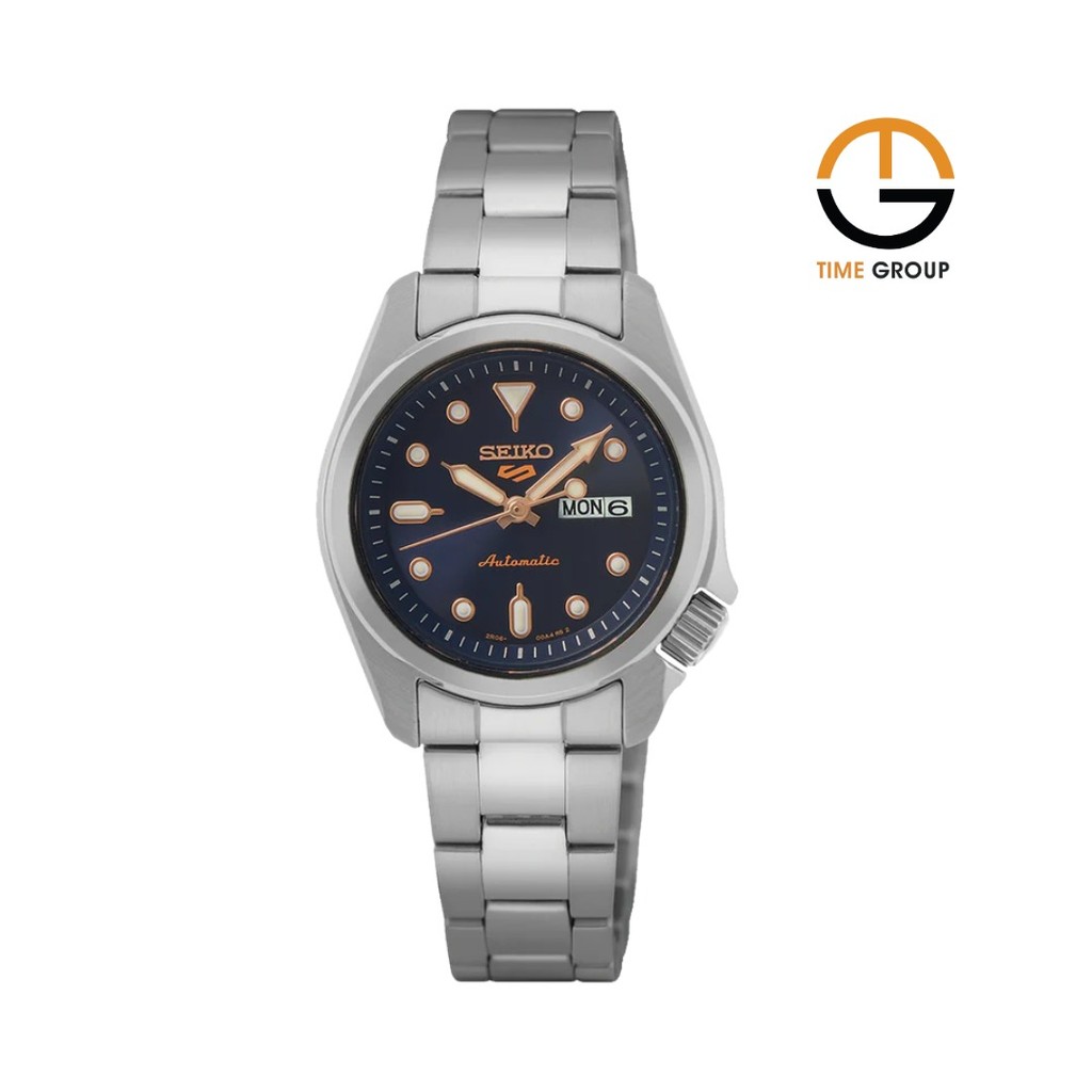 JAM TANGAN WANITA SEIKO 5 SPORTS SRE003K1 AUTOMATIC STAINLESS STRAP ORIGINAL