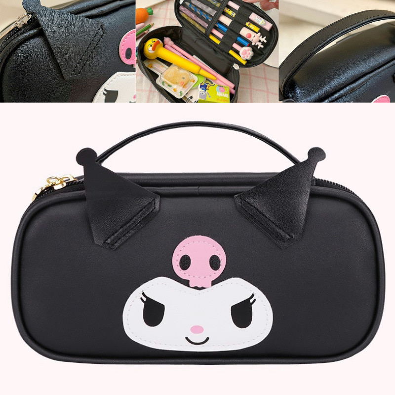 

Tempat Pensil Sanrio 3D Lucu PU Leather | Kotak Pensil Melody Kuromi Cinnamoroll