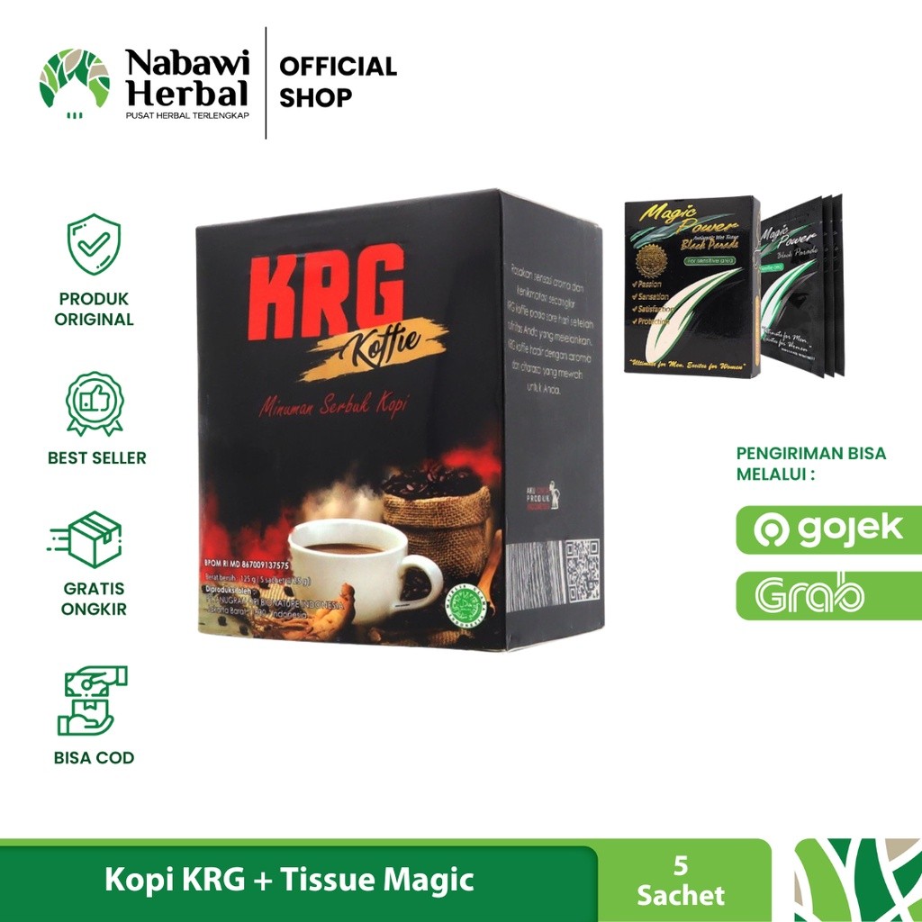 

KRG - Kopi Korean Red Ginseng 1 Box Isi 5 Sachetby bonis