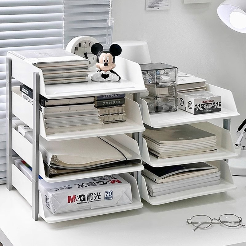 

Triple W Rak Tingkat Organizer Dokumen Meja Multi Layer Desk Document Organizer Kertas A4 Premium