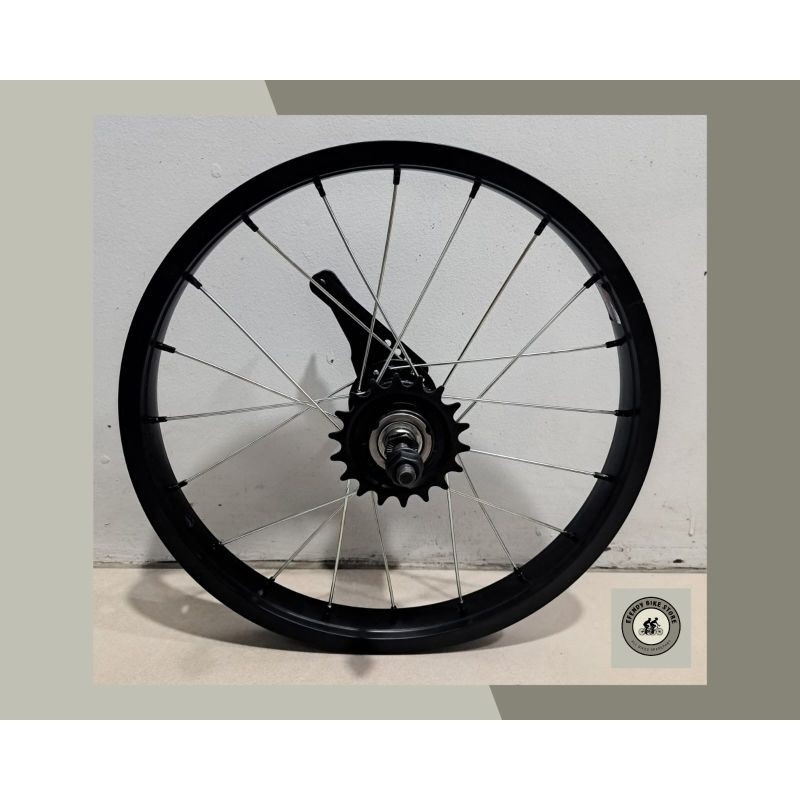 Wheel Set Sepeda 16 Hub Torpedo Belakang saja Velg Jadi Pelk Jadi 16 Torpedo belakang Velg 16 Hitam 