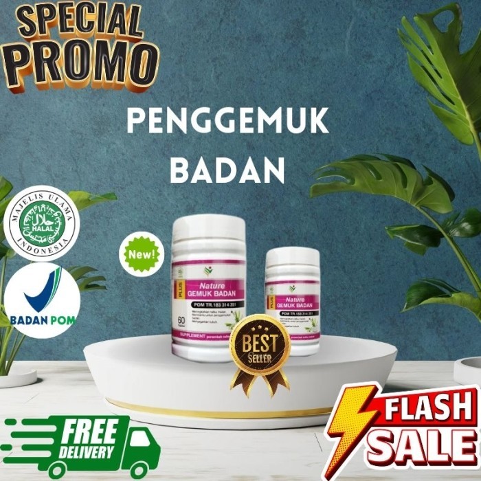 produk BPOM,,bisa(COD).. Nature Penggemuk Badan Ampuh Permanen Penambah Nafsu Makan Ori Bpom