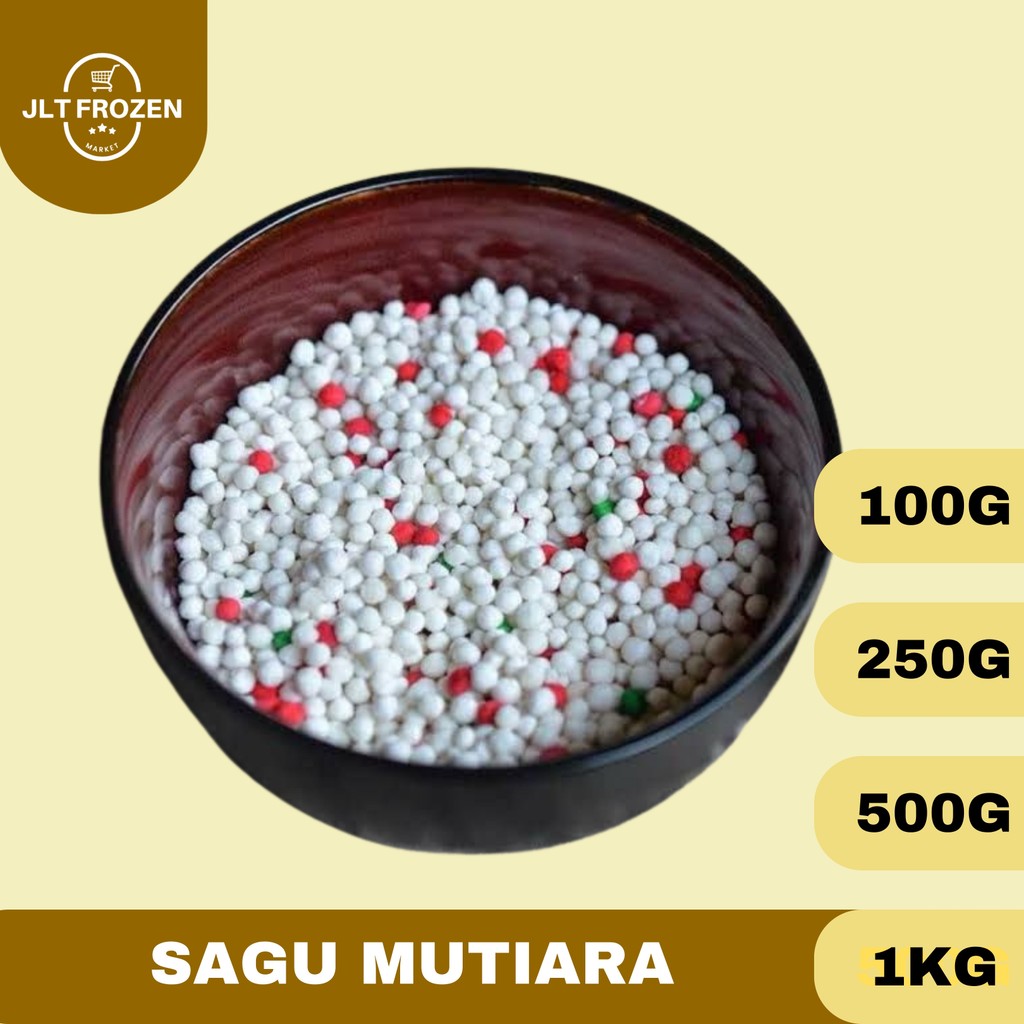 

Sagu Mutiara / Toping Minuman / Toping Es Campur Kemasan 1KG / 500G