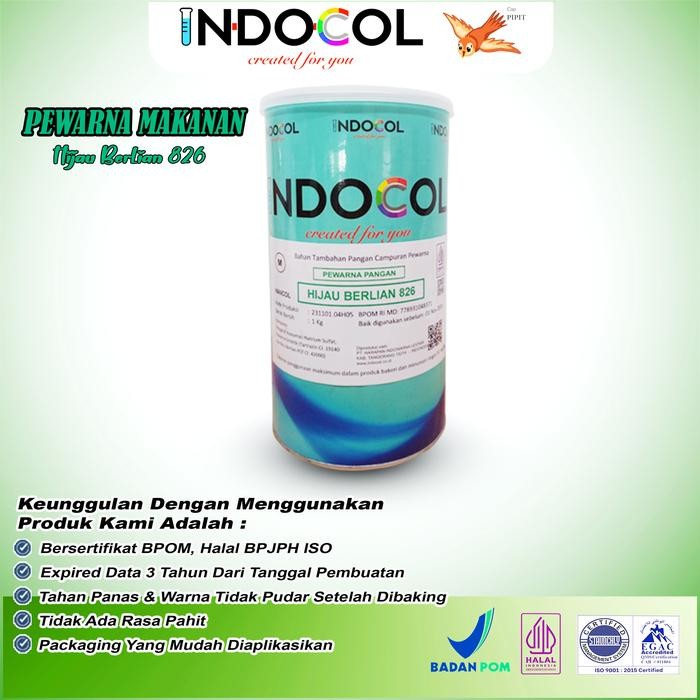 

Dijual Pewarna Makanan INDOCOL HIJAU BERLIAN 826 (BRILLIANT GREEN) - 500GR Terlaris Tbk