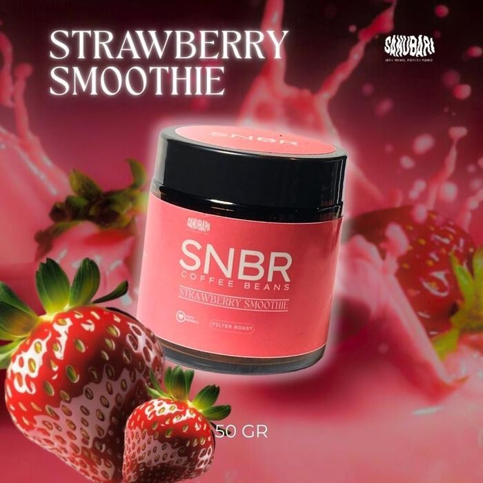 

Premium Roast Beans Arabica Coffee STRAWBERRY SMOTHIE By Sanubari Biji Kopi Premium