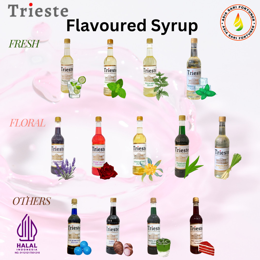 

TRIESTE Italian Premium Syrup Varian FLAVOURED SYRUP 650ml