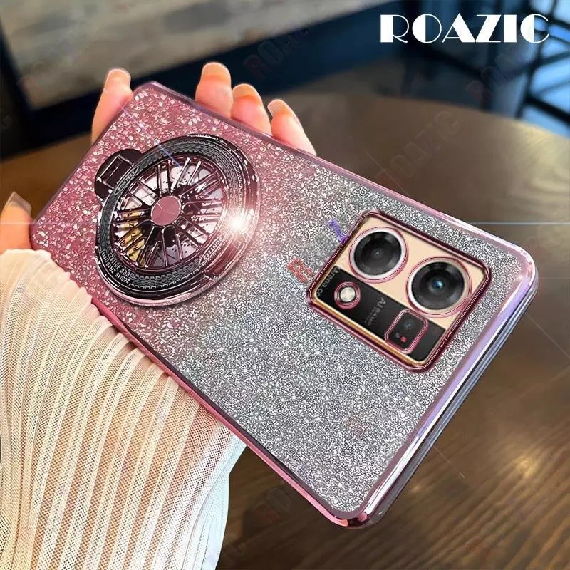 HP Soft Case OPPO Reno7 4G Casing Silikon Untuk OPPO Reno 7 4G CPH2363 Casing berkilau Berlapis Hand