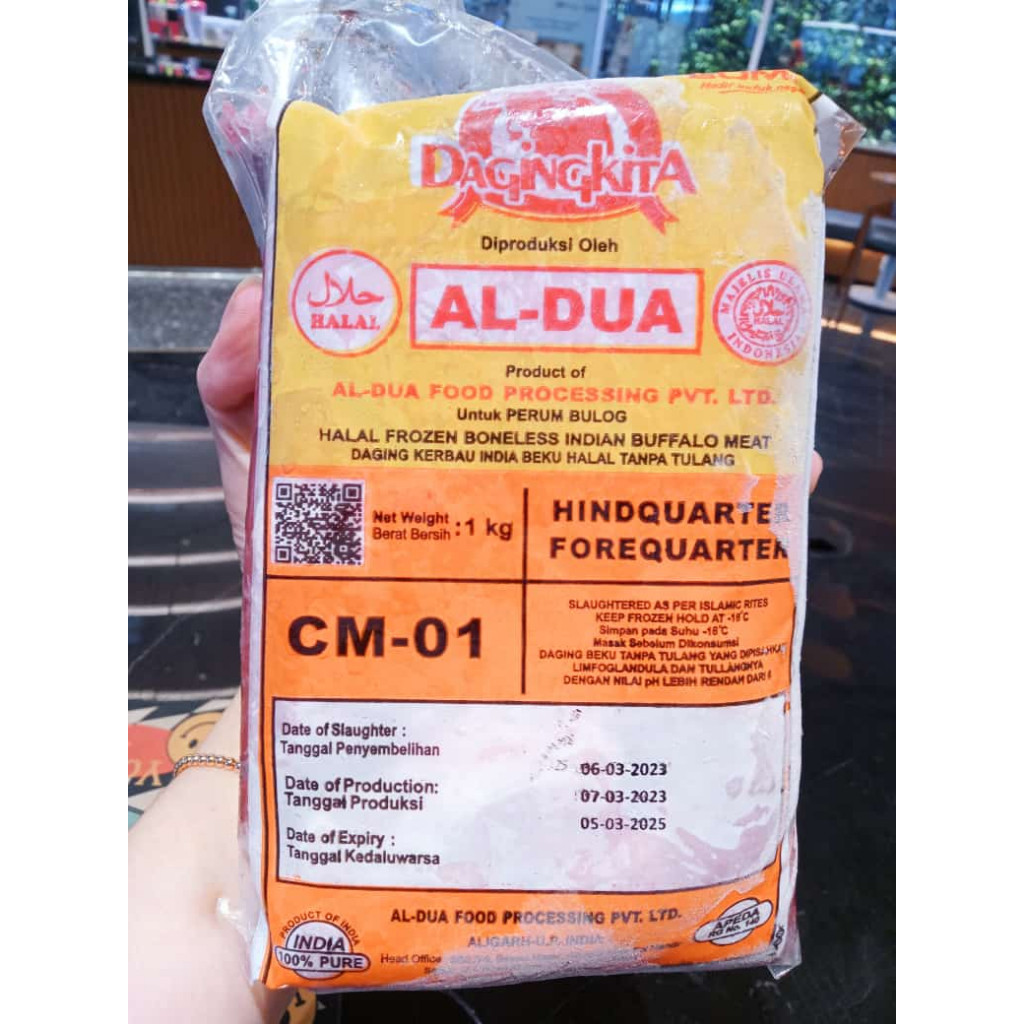 

Daging Kerbau Kita 1kg (CM 01)