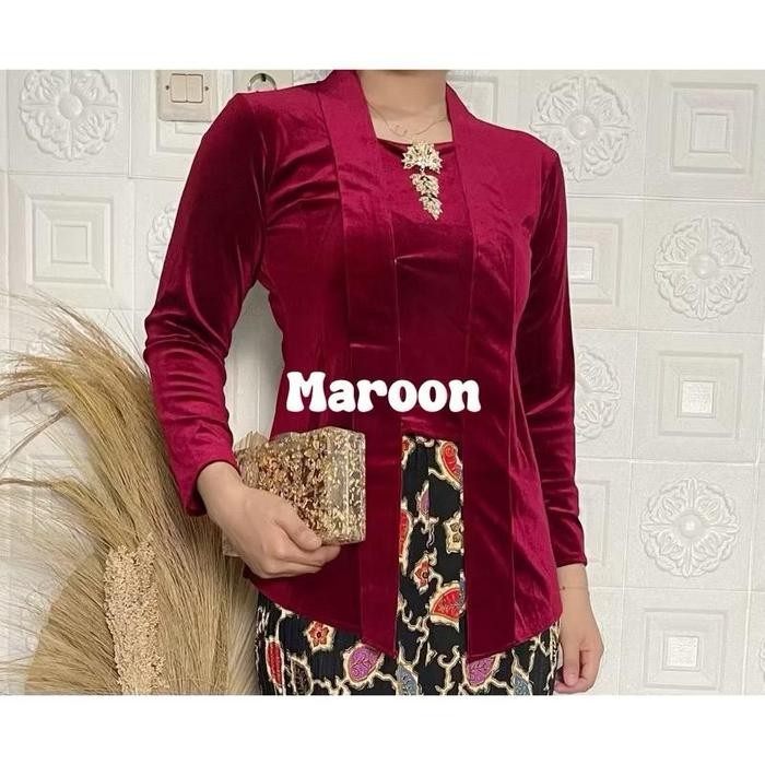 

Kebaya Bludru Kutu Baru Polos Premium Melar Strait Adem Baju Kebaya Pengantin Prewed Prewedding Fotoshoot Nikahan Lamaran Pernikahan Wisuda Perpisahan Graduation Pakaian Atasan Beludru Kartini Remaja Anak SMP SMA Dewasa Guru Sekolah Lengan Panjang Muslim