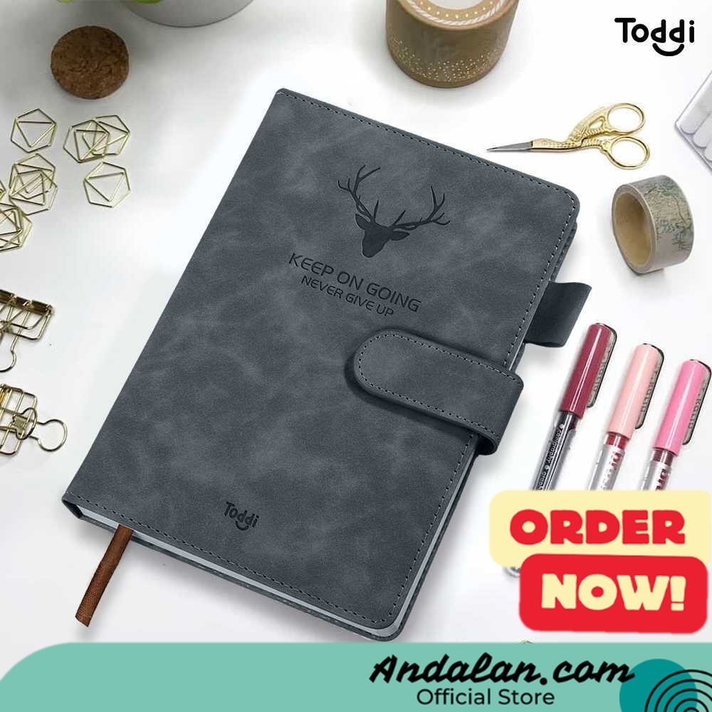 

Toddi Buku Jurnal Hardcover Notebook Diary 68GSM 360 Halaman Grid - TL5