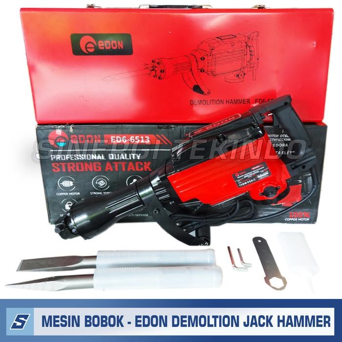 Mesin Bobok Beton Tembok - EDON Demoltion Hammer Jack Hammer 15Kg PH65