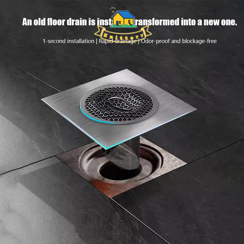 Saringan Air Kamar Mandi Anti Bau / Kecoa / Tikus Wastafel Kamar Mandi Saluran Toilet Knitterr