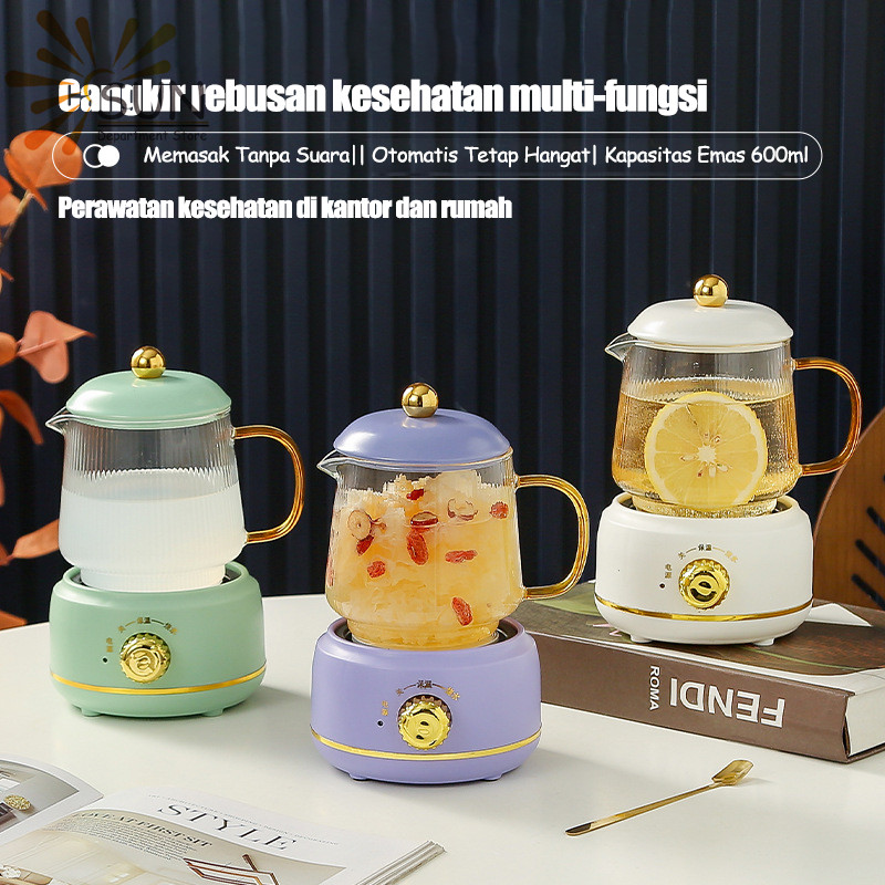 600ML Low Watt Kecil Mug Listrik Cangkir Kamar Tidur Kantor Teko Listrik Pemanas Air Listrik Mini