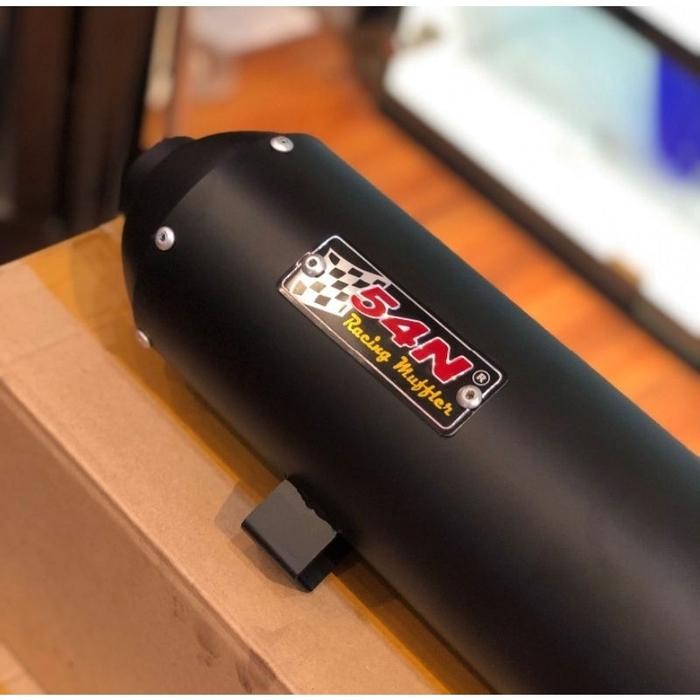 Knalpot Racing Adem Copy Cms By 54N Racing Muffler Full System Leher Ceklis Untuk Motor Honda Pcx 15