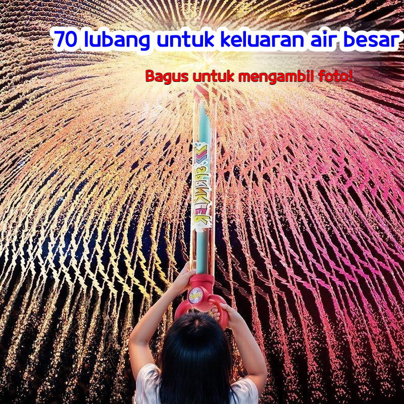 Mainan Anak Pistol Air Kembang Api Baru Kapasitas Besar Semprotan Air Gelembung Pistol Pertarungan