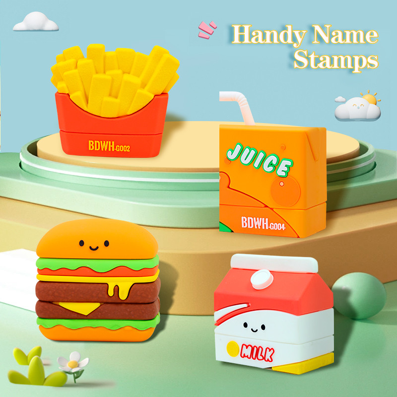 

Children's Name Seal Custom Student's Name Stamp Kindergarten Clothes Waterproof Name Sticker Kawaii Stamp Gift