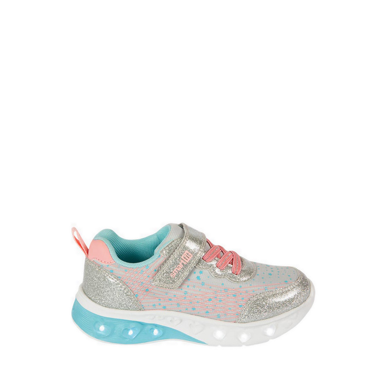 Payless Smartfit Childrens Sepatu Sneaker Anak dengan Velcro Nyaman dan Sol Anti Slip - Silver Ukura