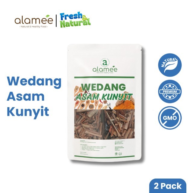 

ALAMEE Wedang Asam Kunyit Kunir Asem Asli Rempah Minuman Herbal Alami Langsung Seduh Lengkap Komplit fresh and natural