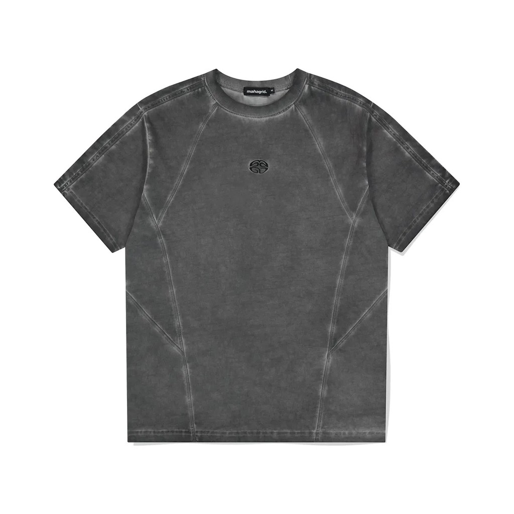[Aland] - Mahagrid - Dyed Track Tee Charcoal - Kaos Arang