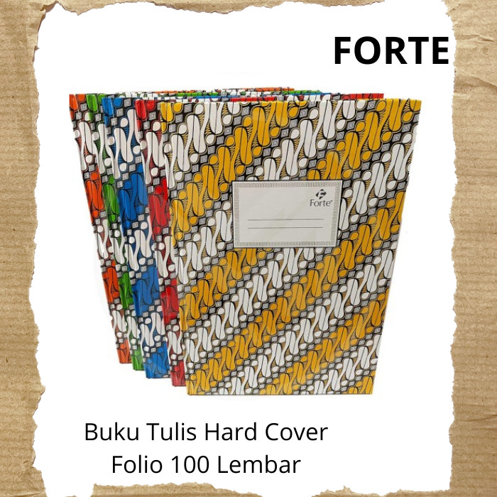 

Forte Buku Tulis Hard Cover Folio 100 Lembar