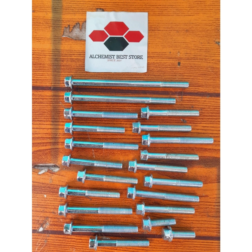 COD Baut Vixion 1Set / Baud Block Mesin Vixion 1Set / Baud Block Mesin Yamaha Vixion 1Set Motorcycle