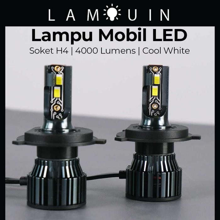 Lampu mobil h4 Innova 2005 - 2015 h4 led csp lampu depan hi/lo 12 volt  25 Watt per pcs putih terang