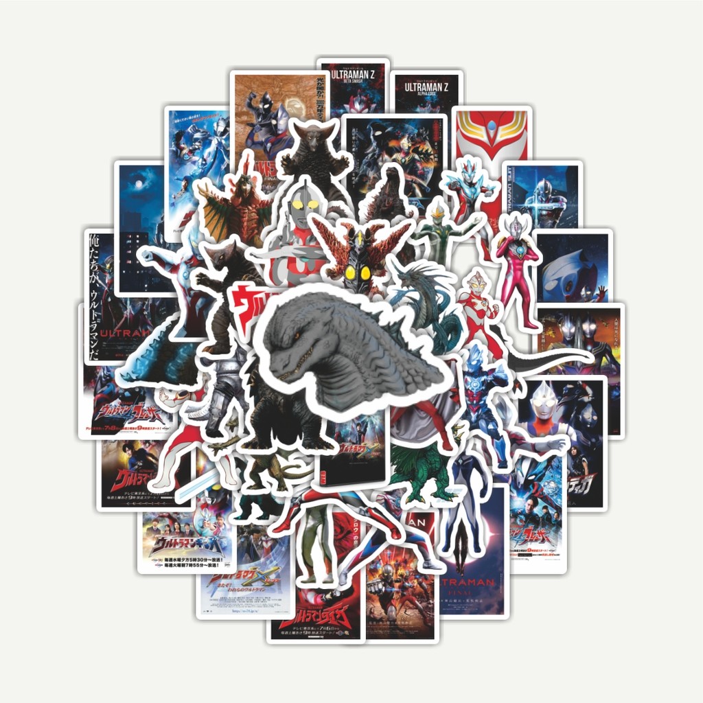 

Sticker Pack Stiker Kartun Ultraman | Sticker TUMBLR | Stiker LAPTOP KOPER HELM