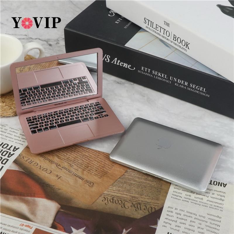 Hot Sale 1pc Creative laptop shape Mini Pocket Laptop Portable Folding Mirror Compact Makeup Cosmeti