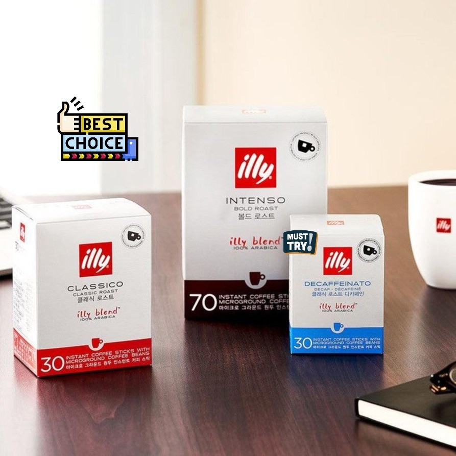 

illy Instant Coffee Stick Regular Classico dan Intenso - Kopi Instan