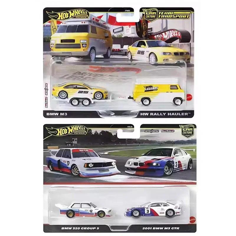 Original Hot Wheels Team Transport  2001 BMW M3 GTR Diecast 1/64 model car Toys for boys  Birthday F